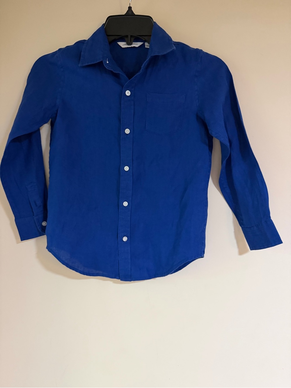 Janie and Jack Classic Button-Up Shirt in Royal Blue